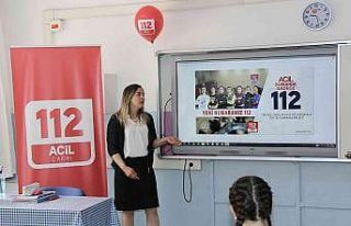 Çorum’da 90 bin öğrenciye eş zamanlı 112 eğitimi