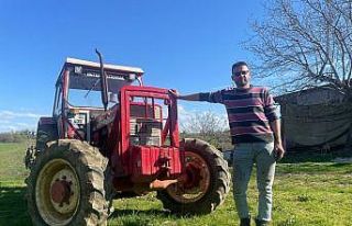 Dede yadigarı traktörü kendi imkanlarıyla çift...