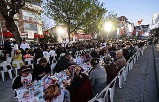 Denizli’de binlerce vatandaş iftar sofrasında...