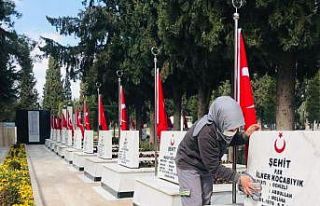 Denizli’de mezarlıklarda bayram mesaisi