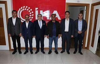 DİSİDER yönetimi İHA Bölge Müdürü Kantarcıoğlu...