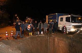 DİSKİ Bismil’de içme suyu borusundaki arızayı...