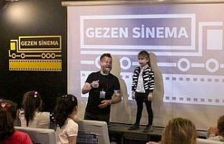 Dumlupınar’lı çocuklar beyaz perdeyle tanıştı