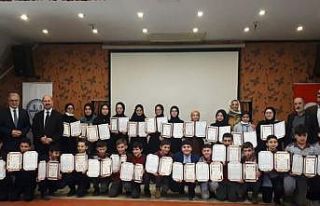 Düzce’de 34 öğrenciye hafızlık belgeleri takdim...