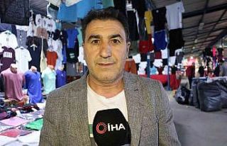 Edirne’de Ulus Pazar esnafı bayram alışverişi...