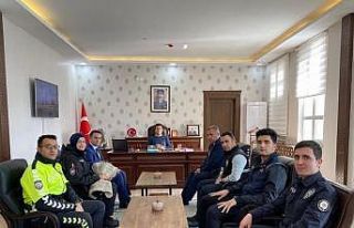 Emniyet personelinden Kaymakam Dertlioğlu’na ziyaret