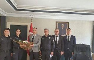 Emniyet teşkilatından Kaymakam Eligül’e ziyaret