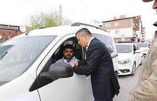 Erciş’te emniyet kemeri uygulaması