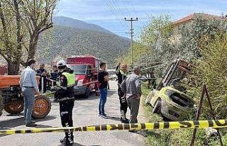 Fethiye’de devrilen forkliftin operatörü hayatını...