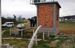 Gediz termal tatil köyün su kuyusu faaliyete geçti