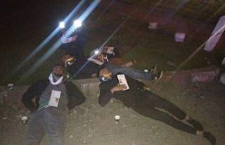 Göçmenleri taşıyan otomobil kaza yaptı: 7 yaralı