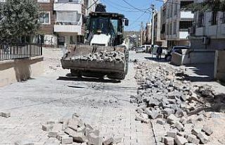 Haliliye’de yol çalışması sürüyor