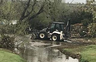 Hassa’da zarar gören sulama bentleri onarıldı