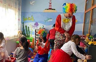 Hastanede çocuklar için oyun alanı kuruldu