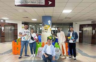 Hediyeleri ile lösemi tedavisi gören çocukların...