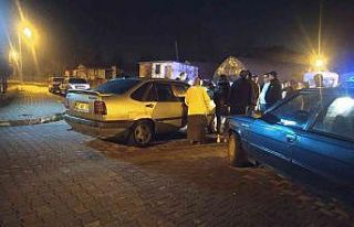 İki aracın çarpıştığı kazada yaralanan olmadı