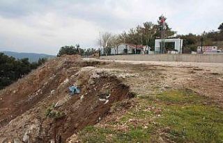 İki milyonluk yatırım toprak kayması nedeniyle...