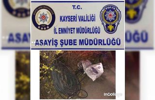 Kablo hırsızı yakalandı
