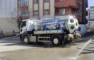 Kağızman’da belediyeden bahar temizliği