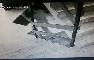 Kameralara aldırmadan televizyonu böyle çaldı