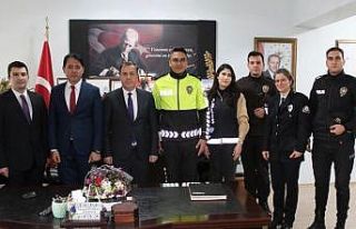 Kaymakam Kapankaya emniyet mensuplarını ağırladı