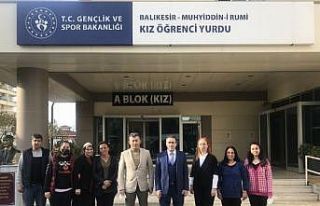 Kaymakam Memiş öğrenci yurtlarını ziyaret etti