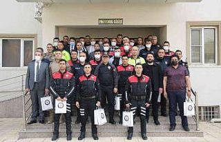 Kilis’te başarılı polisler ödüllün derildi
