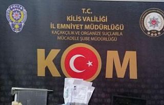 Kilis’te resmi belgede sahtecilik yapan bir kişi...