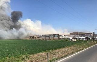 Kırklareli’nde mobilya fabrikasında yangın