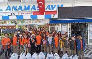 Konya’da ilkokul öğrencilerinden anlamlı yardım...