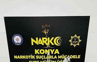 Konya’da uyuşturucu imalathanesine çevrilen eve...