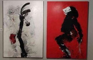 Korona virüs sürecindeki çileyi tuvale dökerek...