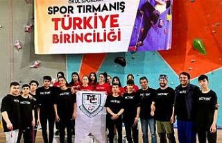 Lise öğrencilerinin Türkiye Şampiyonluğu sevinci