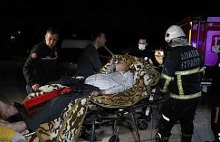 Lüks sitede çıkan yangında ev tamamen yandı