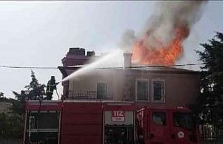 Lüks villada korkutan yangın