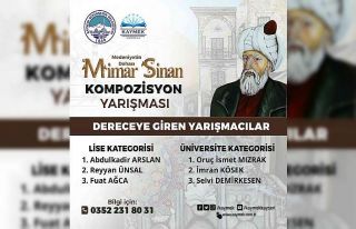 ‘Medeniyetin Dehası Mimarsinan’ Kompozisyon Yarışması’nda...
