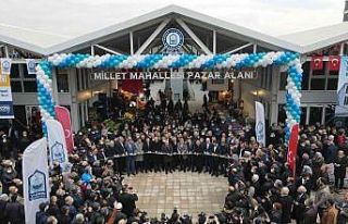 Millet giyim pazarı hizmete açıldı
