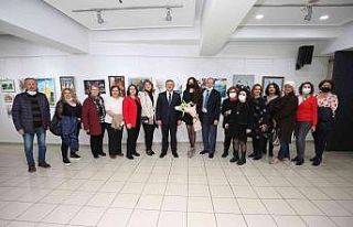 Nilüfer’de kursiyerlerin yaptığı resimler hayran...