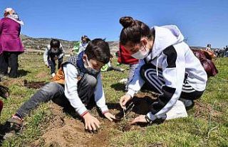 Öğrenciler lavantaları toprakla buluşturdu