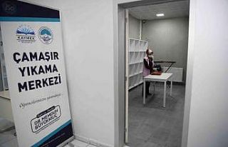 Öğrencilere büyük kolaylık; çamaşır yıkama...