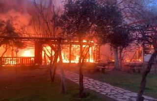 Olimpos’ta pansiyon yangını korkuttu