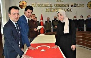 Orman Bölge Müdürlüğünde görev yapan aday memurlar...