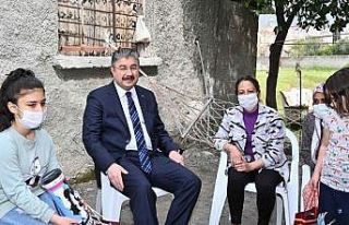 Osmaniye Valisi, konuk olduğu ailelerin sorunlarına...