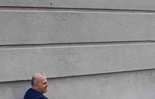 Pencereye sıkışan kedi kurtarıldı