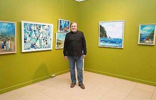 Ressam Önel’in, “Renkler ve Lekeler” isimli...