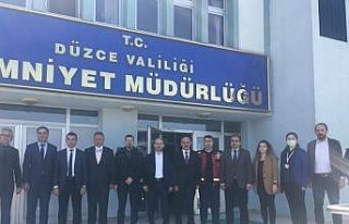 Sağlıkçılardan Polislere 10 Nisan ziyareti