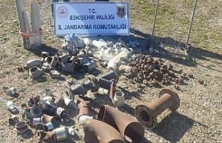 Şantiyeden malzeme çalarken suçüstü yakalandı