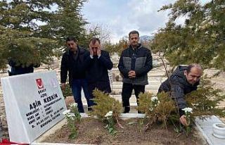 Şehit düşen silah arkadaşlarına 28 yıllık vefa