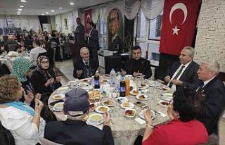 Şehit yakınları ve gaziler iftar yemeğinde buluştu
