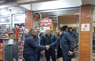 Siirt Valisi Hacıbektaşoğlu, esnaf ve vatandaşları...